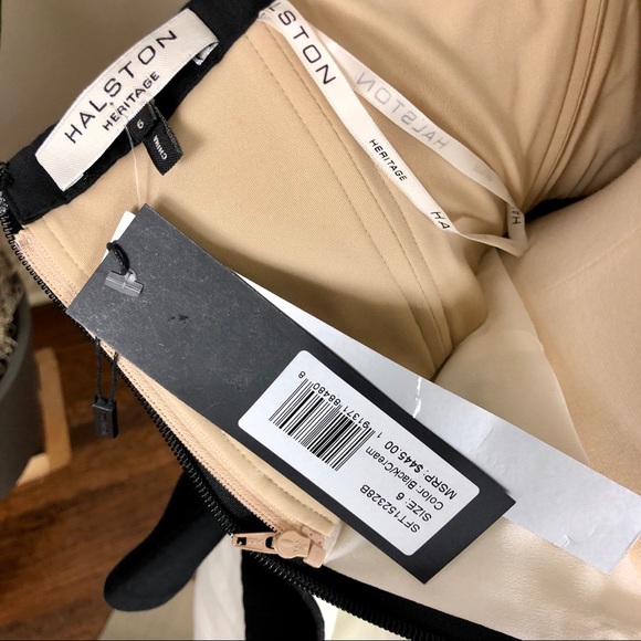 Halston Heritage Peplum Strapless Dress NWT - Picture 4 of 4